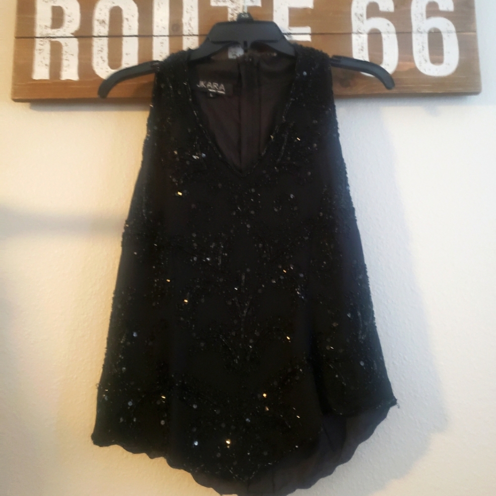 JKARA Sequin Top
